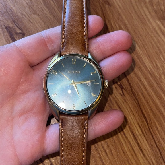 Nixon Brown Leather Strap Watch - Picture 4 of 4